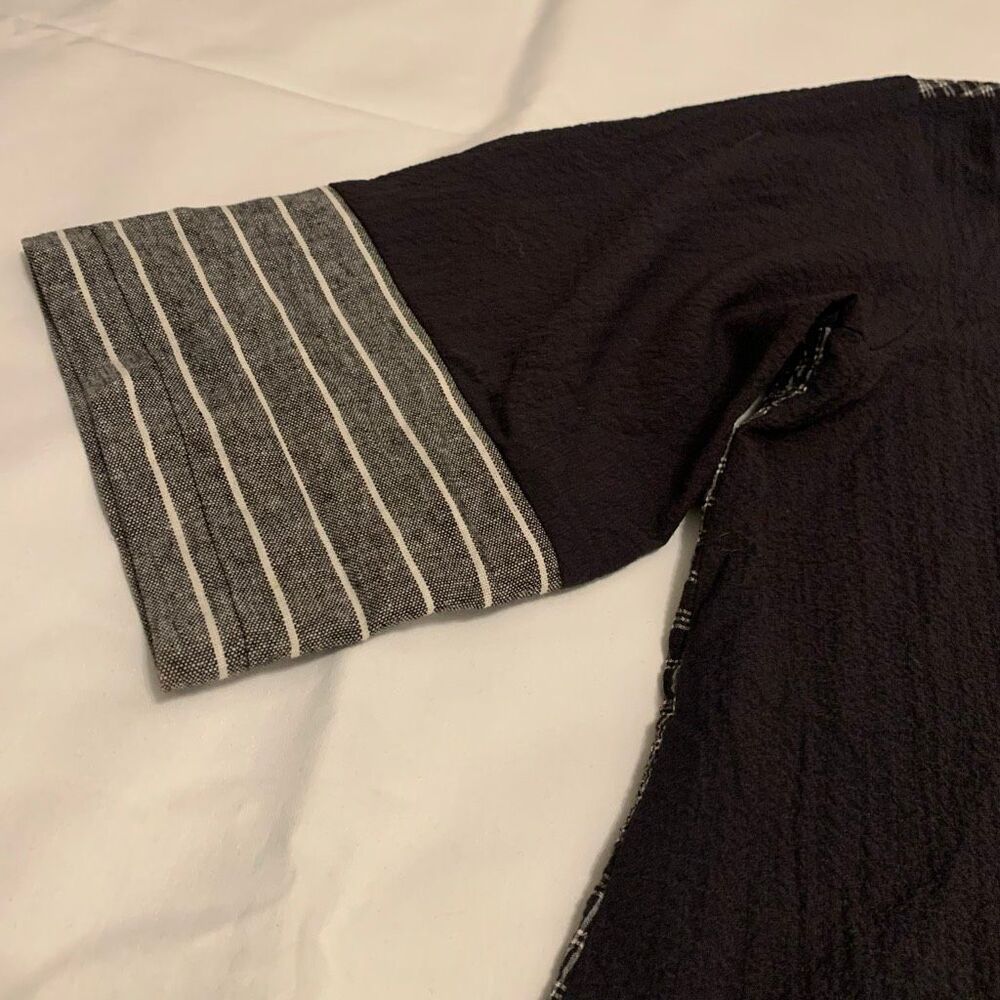 Soft Surroundings Sz S Patchwork Checked Striped … - image 8